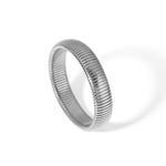 Zilver kleur / 1 stuk eenvoudige klassieke stijl geometrische roestvrij staal  vergulde damesarmbanden-12mm Afbeelding7